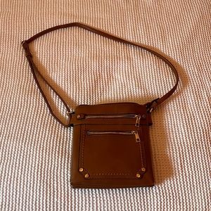 Leather crossbody purse